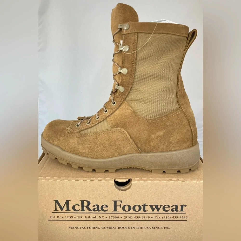McRae Footwear Army Temperate Weather Combat Boots - Coyote - Mens Size 10.5W - Picture 8 of 14